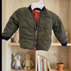 Green Quilted Baby Jacket